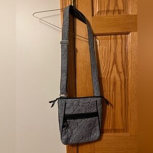 thirty-one gray quilted Poppy cross-body bag NWOT